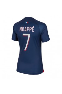 Paris Saint-Germain Kylian Mbappe #7 Fotballdrakt Hjemme Klær Dame 2023-24 Korte ermer